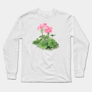 April 24th birthday flower Long Sleeve T-Shirt